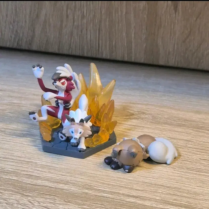 [BUNJANG] Pokemon Lycanroc Evolution Set Figure / 포켓몬 피규어 고전 가챠 루가루암 진화세트