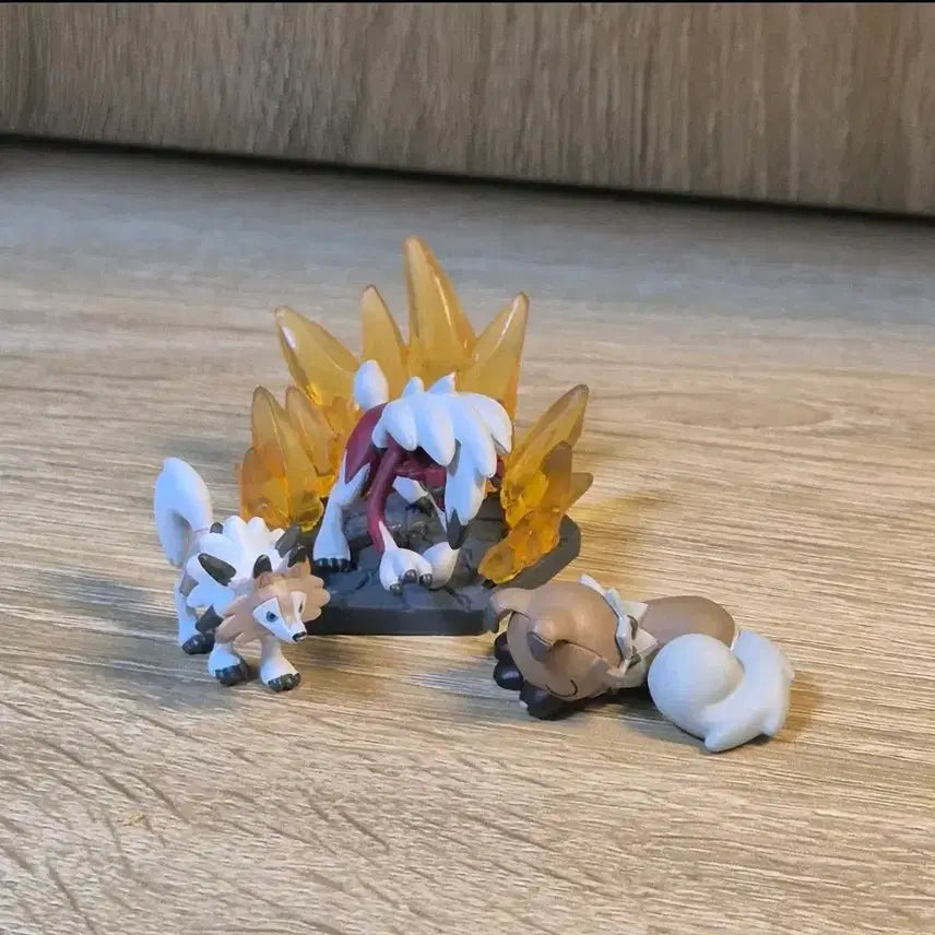 [BUNJANG] Pokemon Lycanroc Evolution Set Figure / 포켓몬 피규어 고전 가챠 루가루암 진화세트