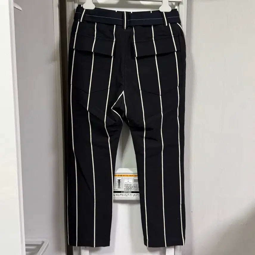[BUNJANG] Brunello Cucinelli Striped Cotton Belted Pants / 브루넬로쿠치넬리 여성 바지