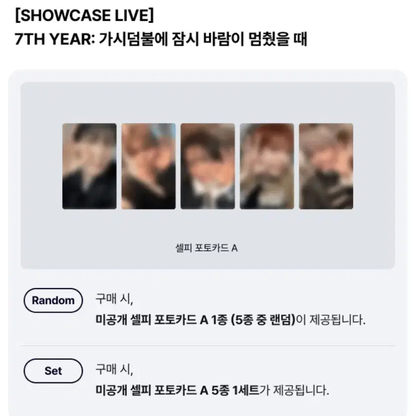 [SOLD OUT] [미개봉] TXT 투바투 앨범 + 위버스 특전 포카 <가시덤불에 잠시 바