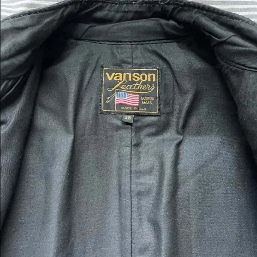 [SOLD OUT] VANSON 밴슨 TC 와펜 라이더 자켓