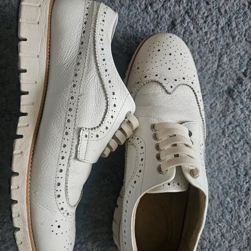 [BUNJANG] Tandy Leather Wingtip Sneakers - Size 260 / 탠디 스니커즈260