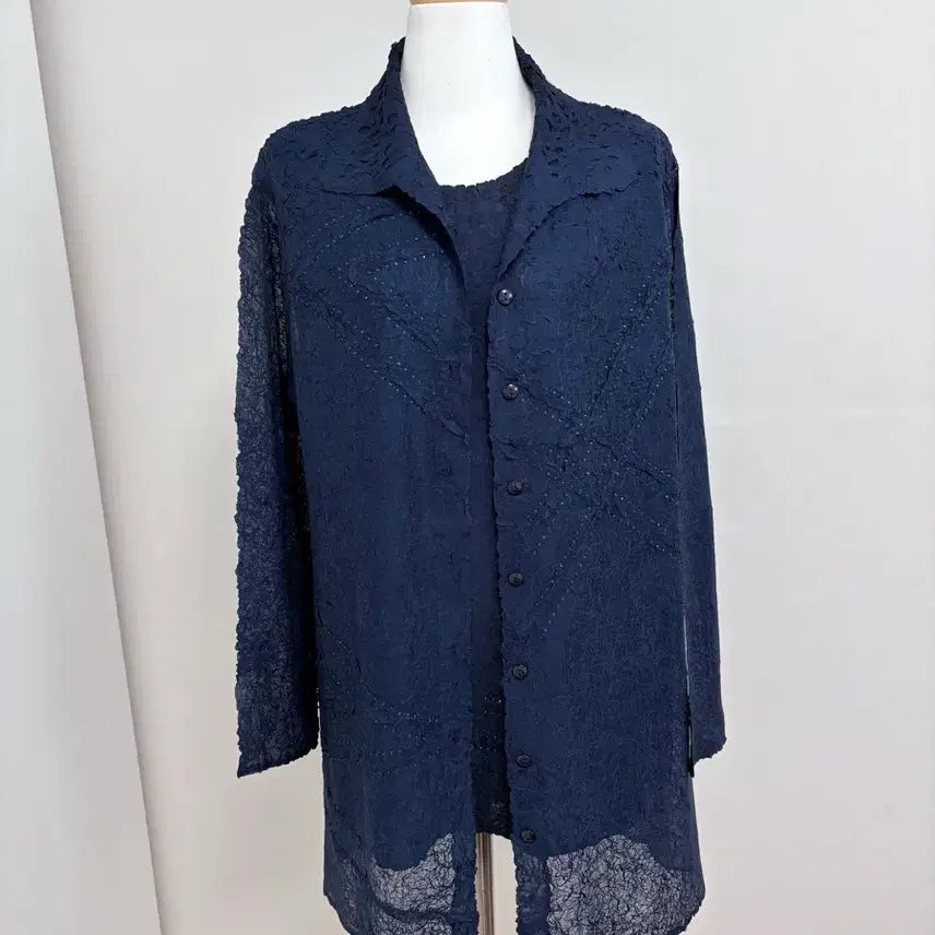 [SOLD OUT] *새상품* 고급 플리츠 한지주름 나시 가디건 세트 어버이날 선물 추