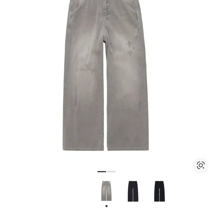 [SOLD OUT] [4] 폴리테루 코듀로이 내로우 팬츠 링클드 더티그레이