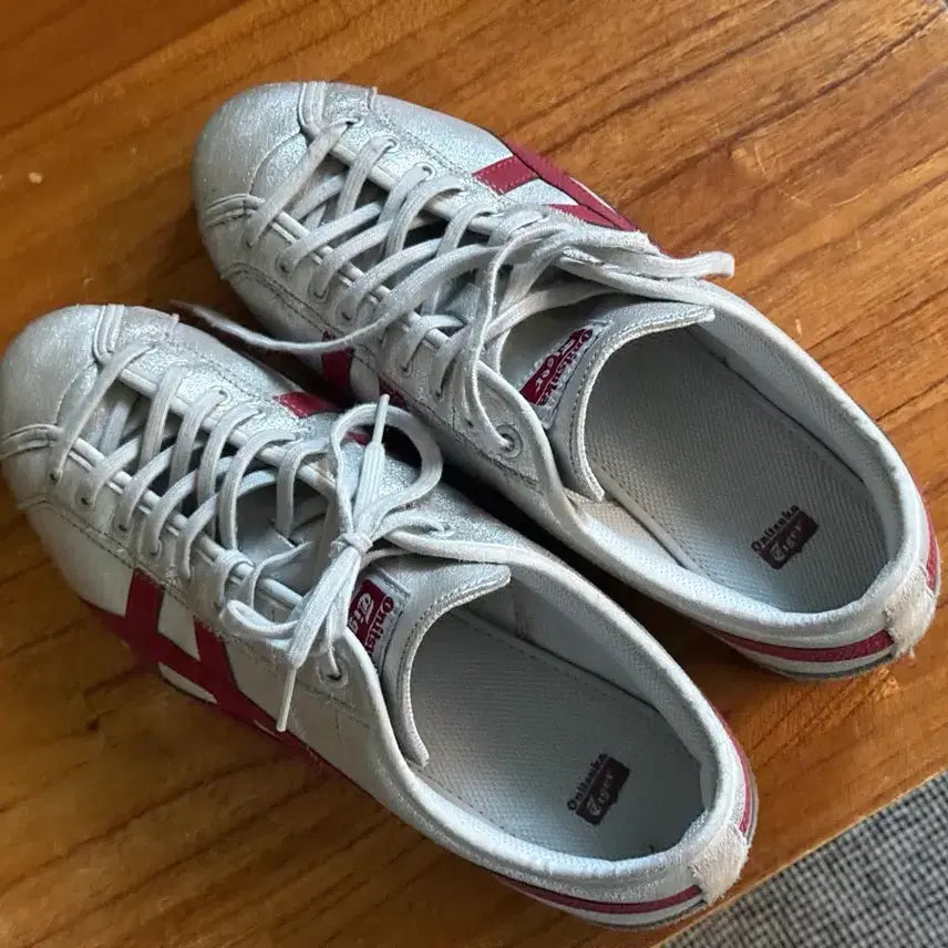 [BUNJANG] Onitsuka Tiger Olympus Silver Wine Sneakers / 오니츠카 타이거 올림푸스 270mm 실버 와인