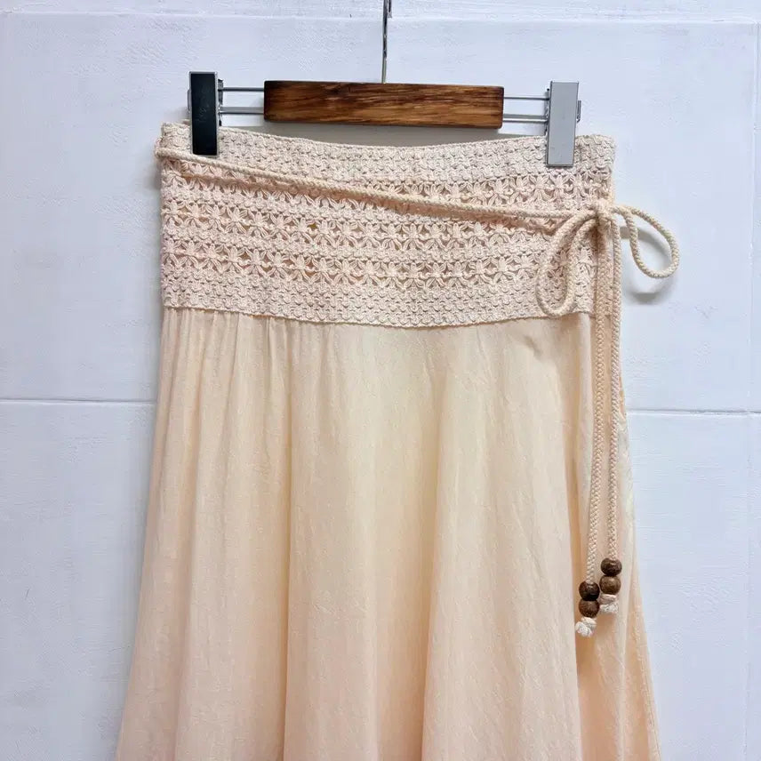 [SOLD OUT] OTTO 그라데이션 히피 에스닉 네트 롱 스커트 L JPN