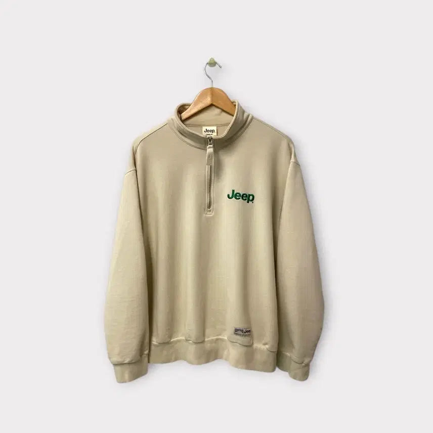 [BUNJANG] JEEP Half-Zip Sweatshirt / 지프 JEEP 반집업 맨투맨 L