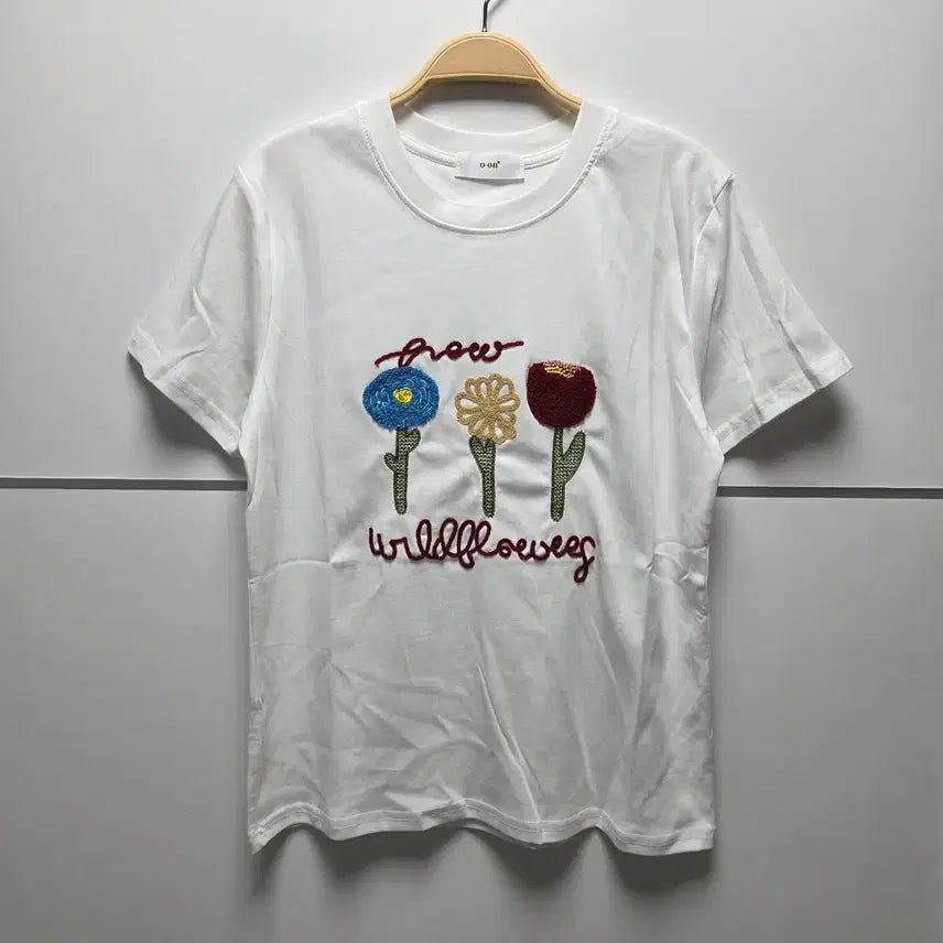 [BUNJANG] Flower Art T-Shirt / (새제품)플라워 아트 티셔츠