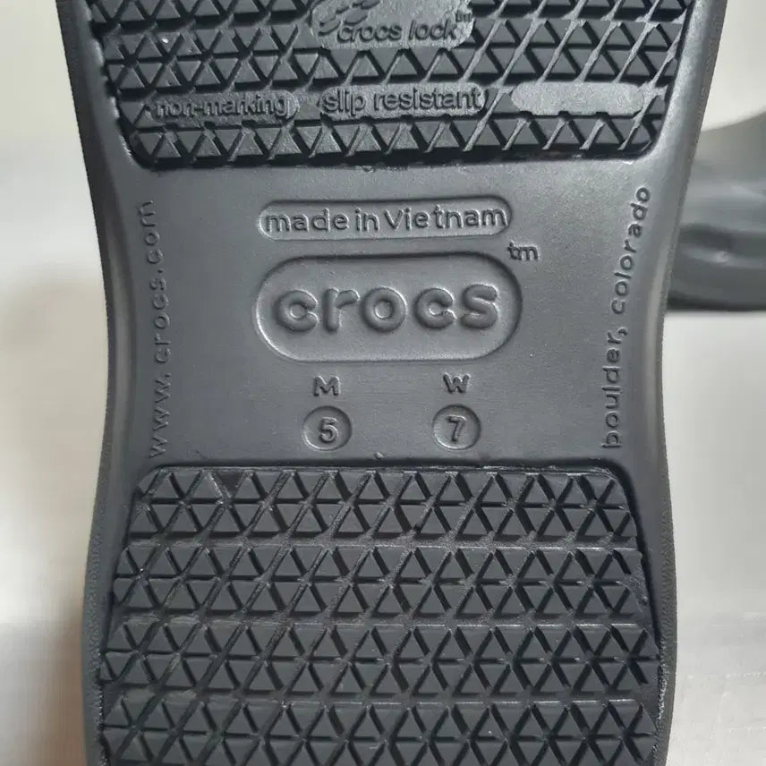 [BUNJANG] Crocs Bistro Work Clog Sandals Black / 240mm 크록스 샌들 비스트로 워크 클로그 블랙 W7