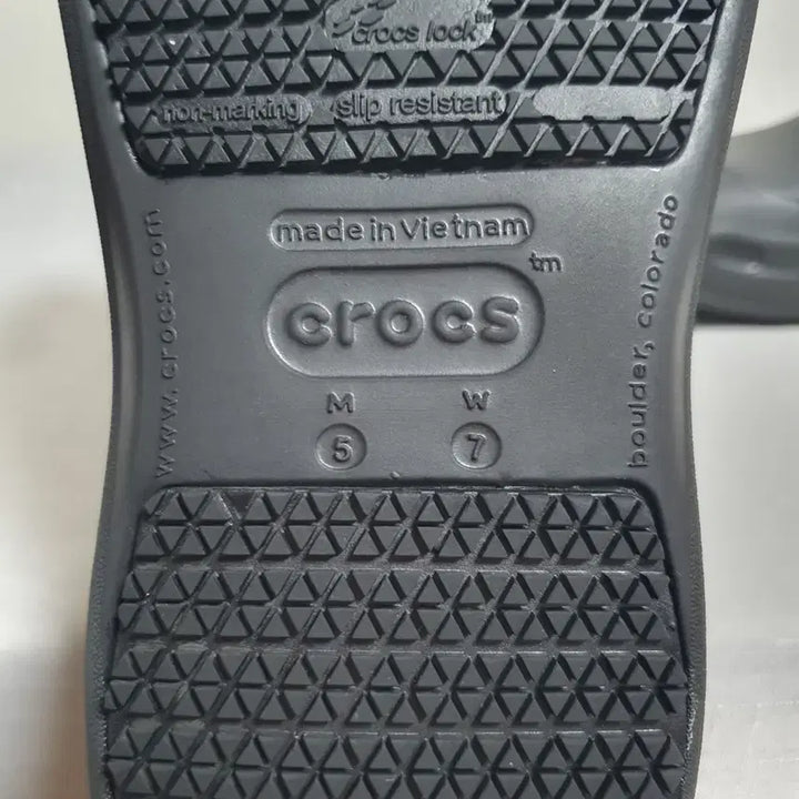 [BUNJANG] Crocs Bistro Work Clog Sandals Black / 240mm 크록스 샌들 비스트로 워크 클로그 블랙 W7