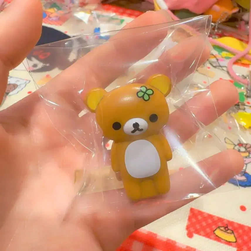 [BUNJANG] San-X Rilakkuma Clover Figure / 고전 산엑스 리락쿠마 클로버 피규어 집게