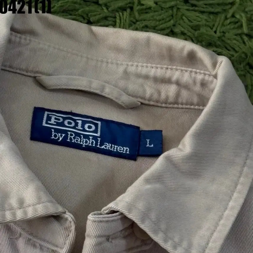[SOLD OUT] 폴로 랄프로렌 베이지색 면 집업 자켓 L