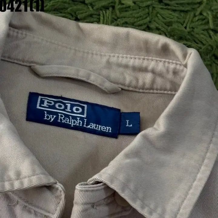 [SOLD OUT] 폴로 랄프로렌 베이지색 면 집업 자켓 L