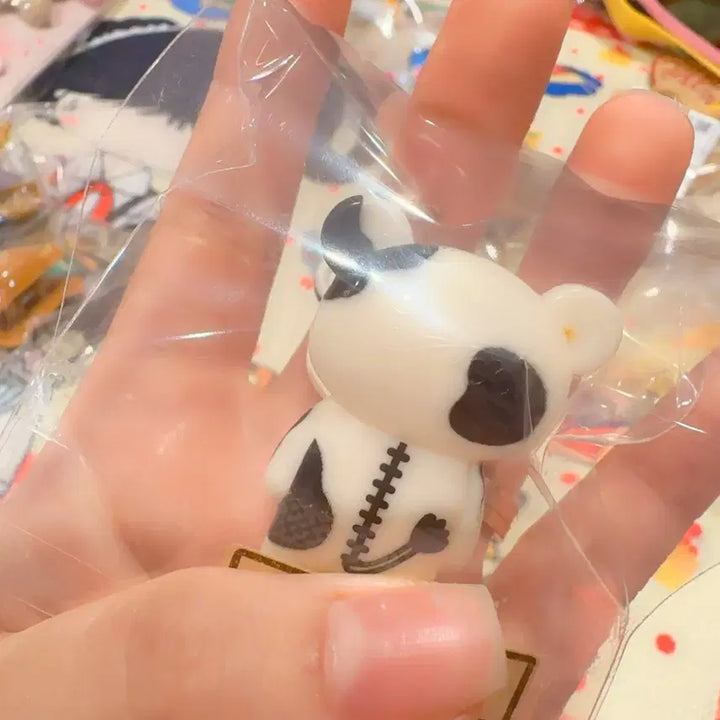 [BUNJANG] San-X Rilakkuma Cow Zebra Figure / 고전 산엑스 리락쿠마 젖소 얼룩말 피규어 집게