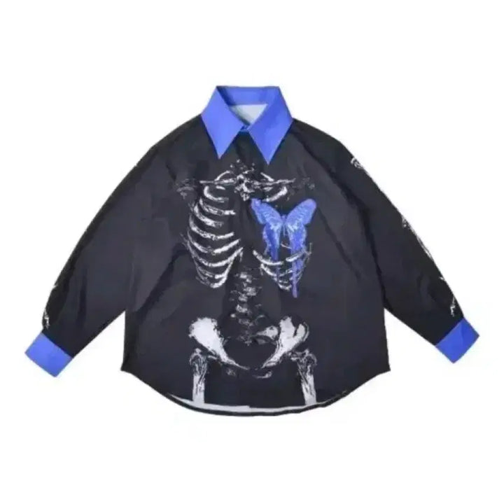 [SOLD OUT] 정품 ACDC 나비셔츠 양산형지뢰계 중성계 서브컬쳐 판매합니다