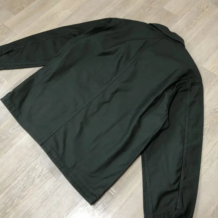 [BUNJANG] Musinsa Standard Cotton Back Sateen Chore Work Jacket / M) 새상품 무탠다드 코튼 백사틴 초어 워크 자켓 카키 &amp; 네이비