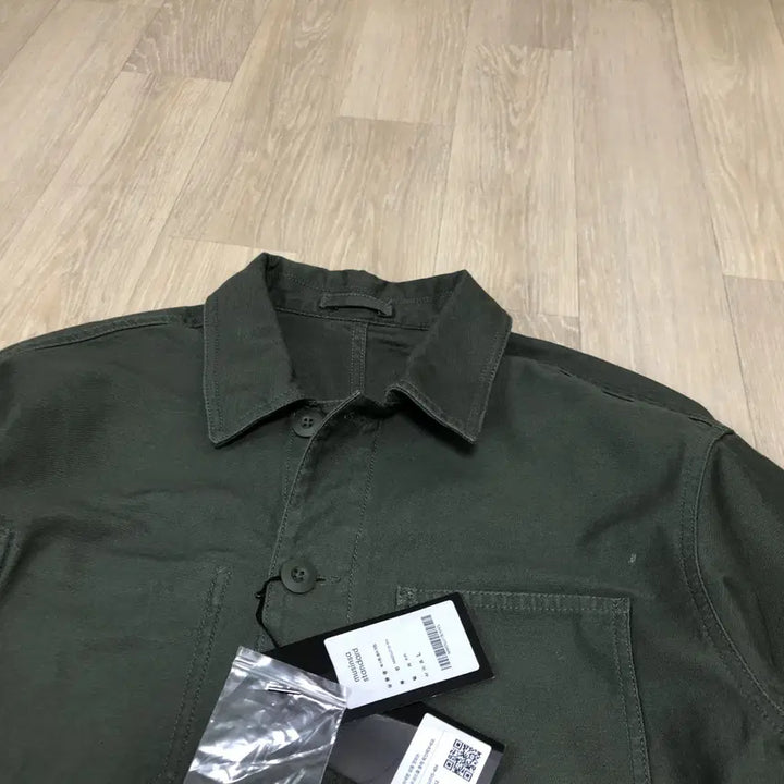 [BUNJANG] Musinsa Standard Cotton Back Sateen Chore Work Jacket / M) 새상품 무탠다드 코튼 백사틴 초어 워크 자켓 카키 &amp; 네이비