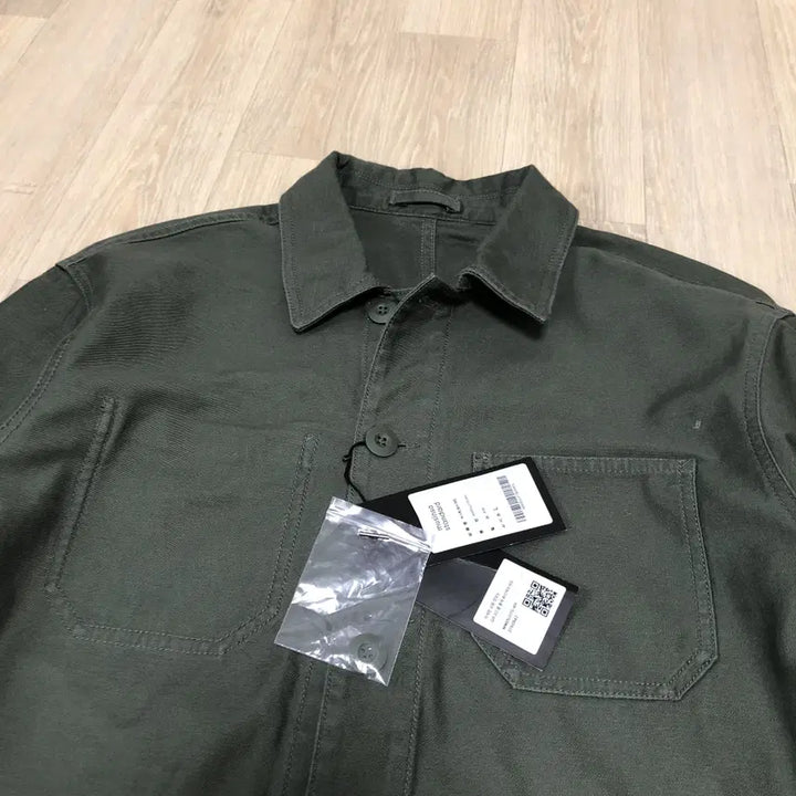 [BUNJANG] Musinsa Standard Cotton Back Sateen Chore Work Jacket / M) 새상품 무탠다드 코튼 백사틴 초어 워크 자켓 카키 &amp; 네이비