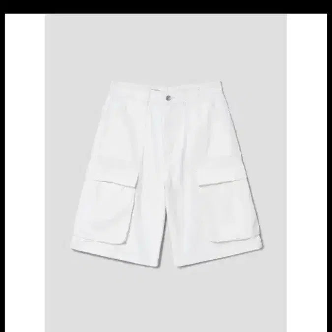 [BUNJANG] 8 Seconds White Cargo Shorts / 에잇세컨즈 화이트 카고 반바지