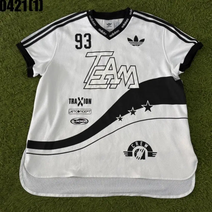 [SOLD OUT] 아디다스 팀 저지 반팔 티셔츠 화이트 93 XL