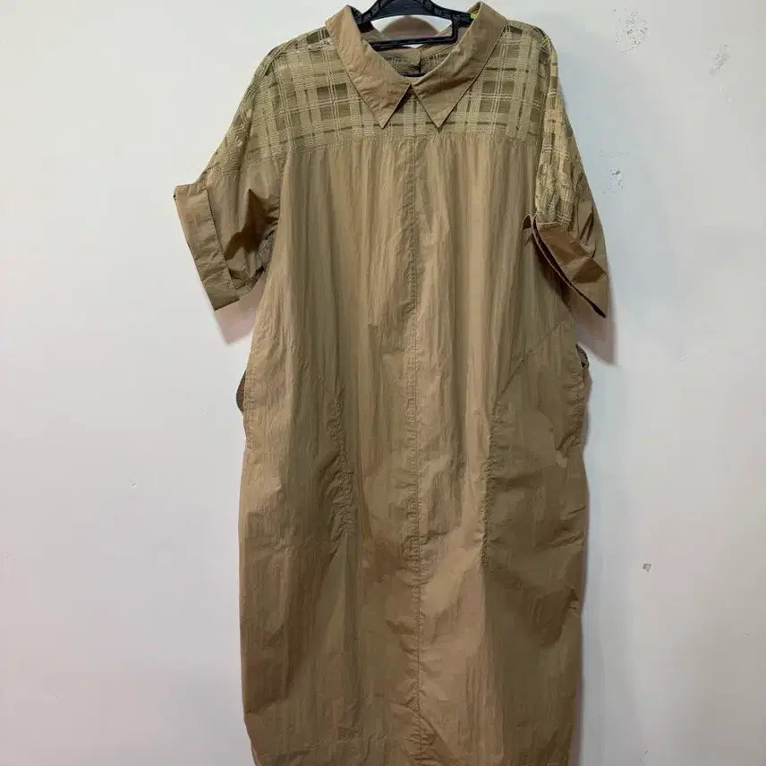 [SOLD OUT] SYSTEM 체크 패턴 셔츠 원피스