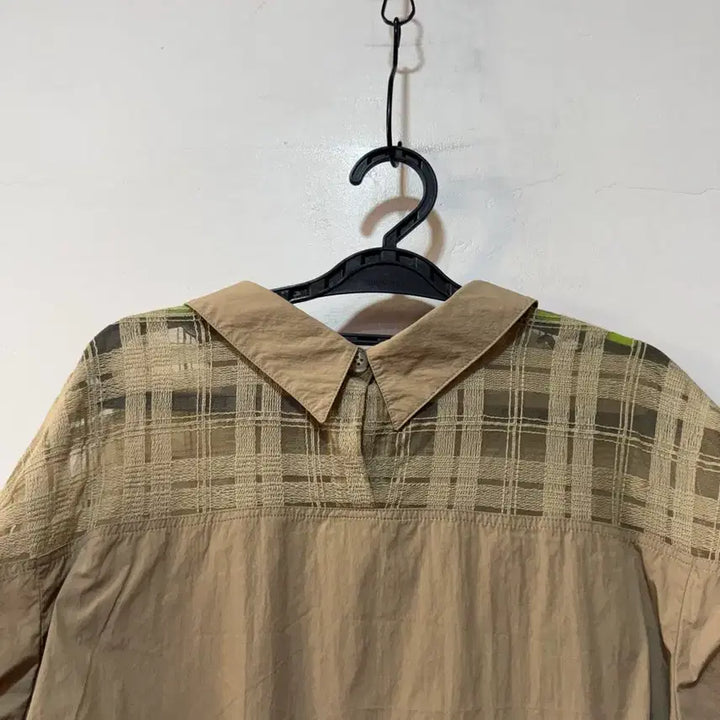[SOLD OUT] SYSTEM 체크 패턴 셔츠 원피스