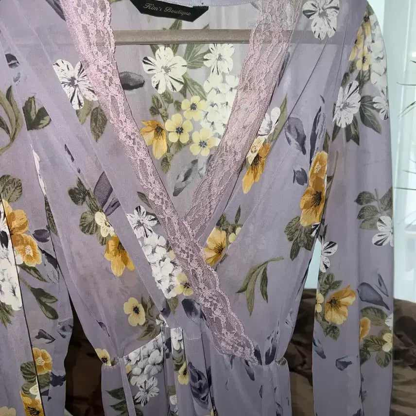 [SOLD OUT] 킴스부티크 꽃무늬 레이스 롱 원피스