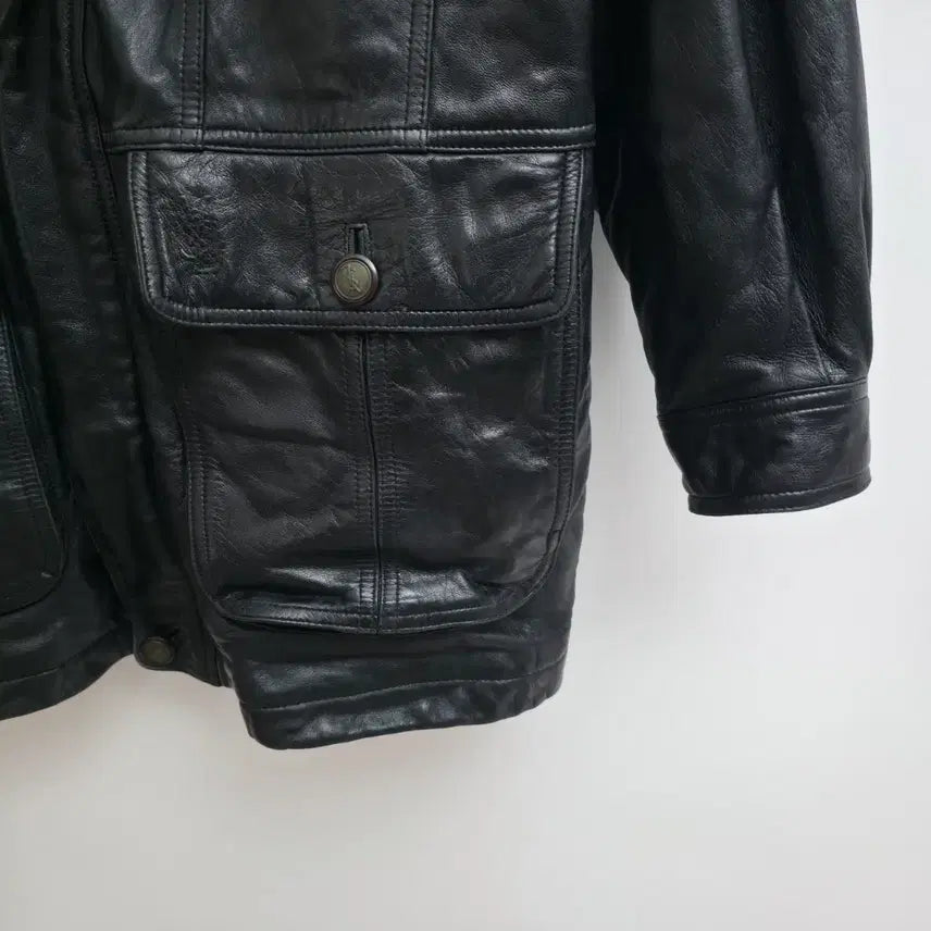 [BUNJANG] Yves Saint Laurent Leather Jacket / [L] 입생로랑 레더 자켓 (내피,퍼 탈부착)