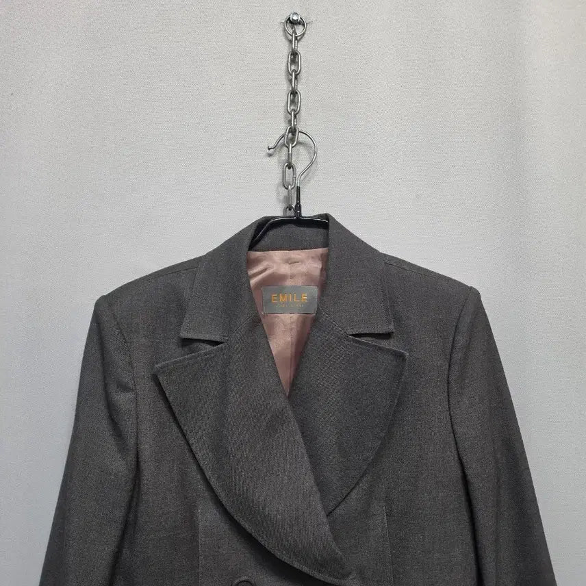 [BUNJANG] EMILE Double Breasted Blazer / EMILE 에밀 벨트 더블 브레스트 자켓