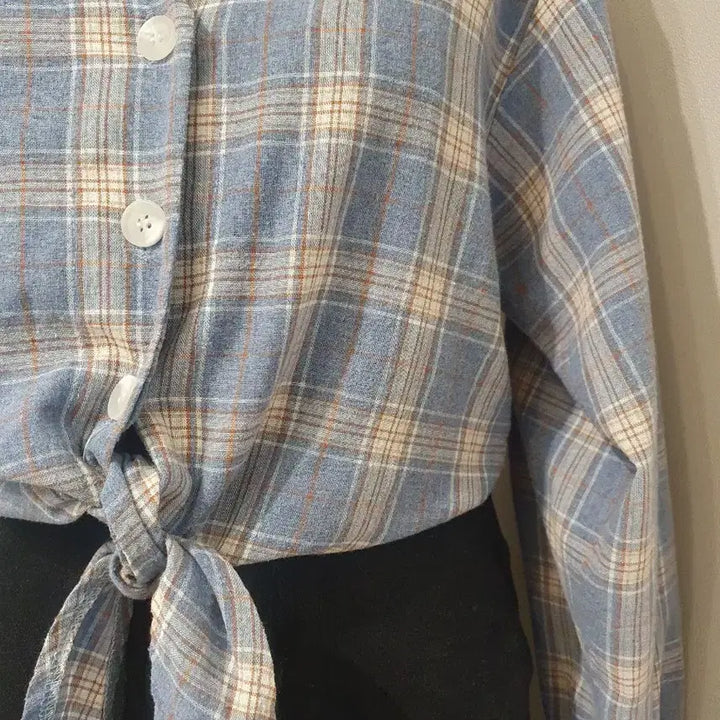 [BUNJANG] 8 Seconds Blue Checkered Shirt / 8세컨즈 블루 체크 남방 셔츠 F