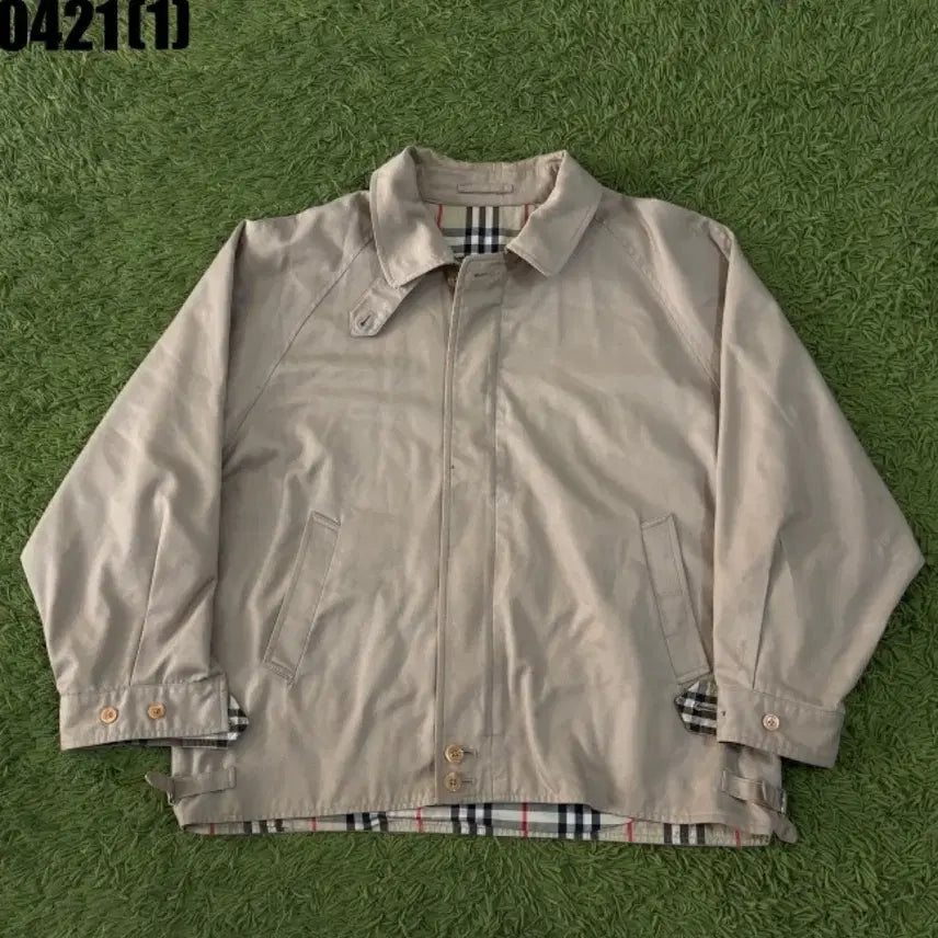 [BUNJANG] Burberry Beige Check Lined Jacket / 버버리  beige 톤 체크 안감 자켓