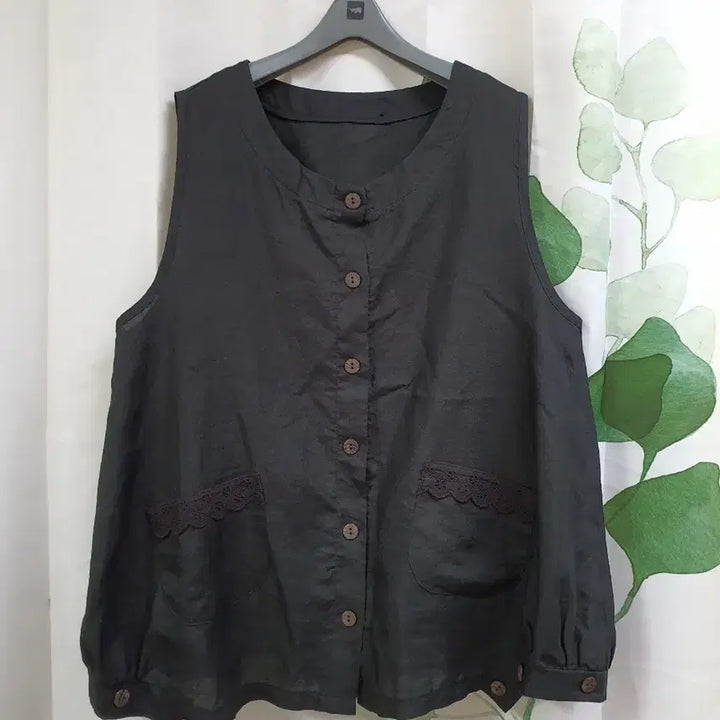 [SOLD OUT] 마 레이스 조끼(빅사이즈)