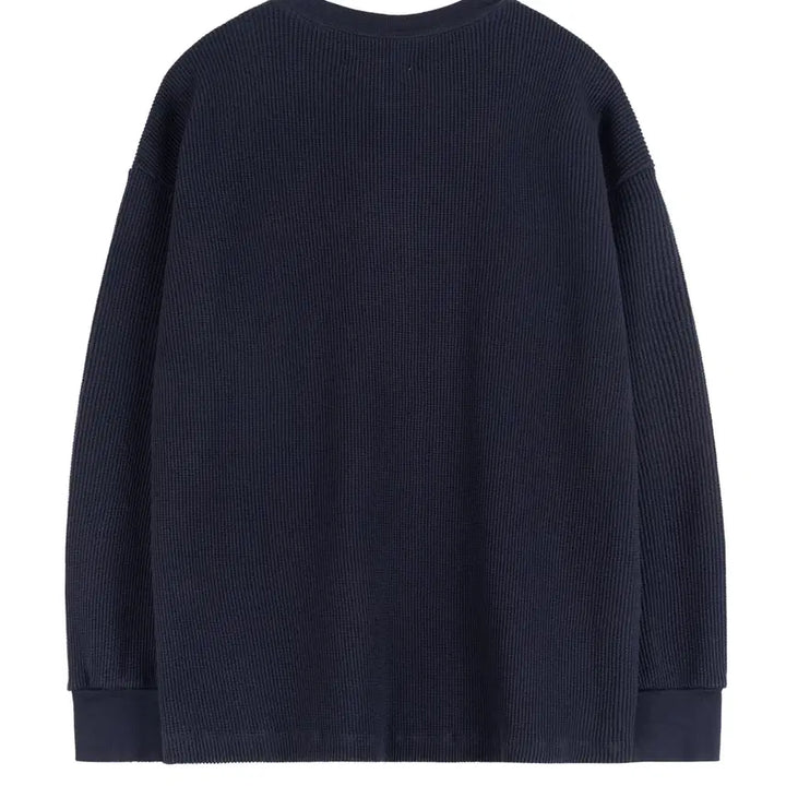 [BUNJANG] WONDERLAND WAFFLE L/S (DARK NAVY) / WONDERLAND원더랜드 - WAFFLE L/S (DARK NAVY)