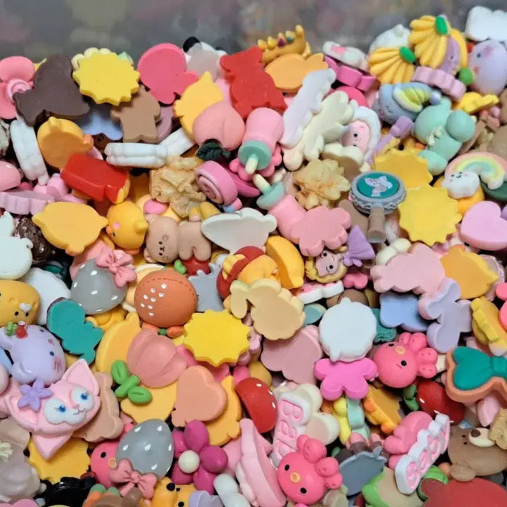 [BUNJANG] A13 Deco-den Parts Mix - 240 Pieces Random / A13 데코덴 파츠 믹스 탑꾸재료 240개당 랜덤
