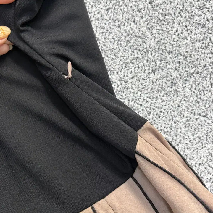 [BUNJANG] Max Mara Pleated Color Block Dress / 실측 막스마라 배색 플리츠 원피스 0420J