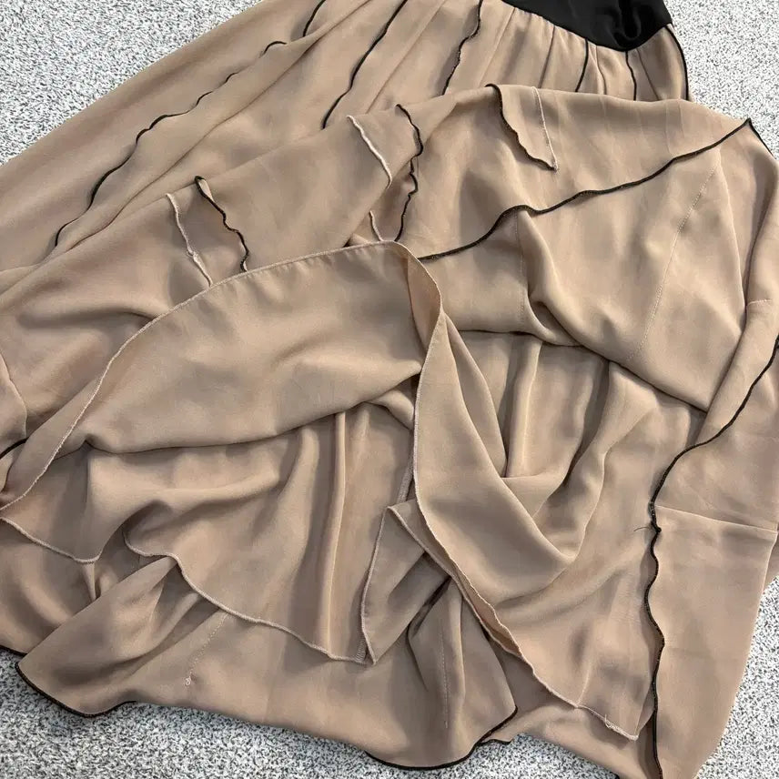 [BUNJANG] Max Mara Pleated Color Block Dress / 실측 막스마라 배색 플리츠 원피스 0420J