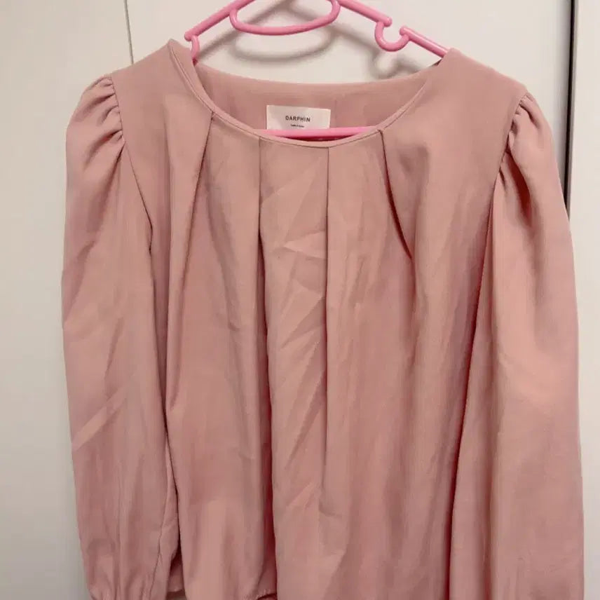 [BUNJANG] Pink Puff Blouse / 핑크 퍼프 블라우스