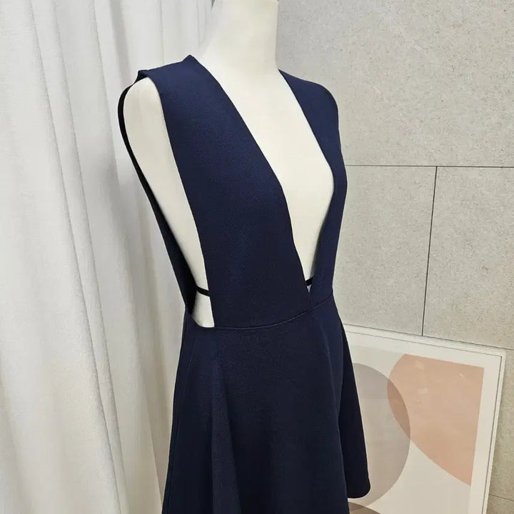 [SOLD OUT] 새상품) V넥 레이어드 뷔스티에 원피스 (네이비)