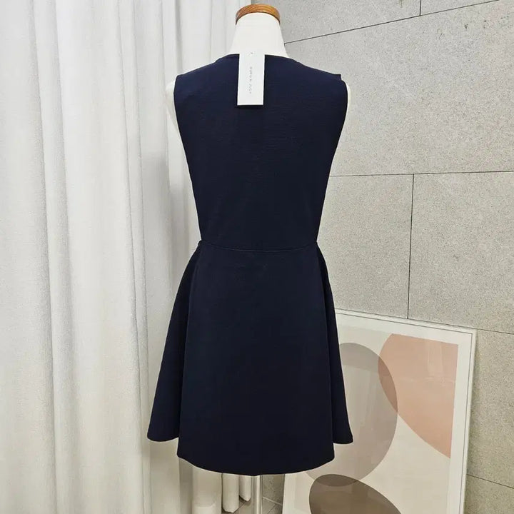[SOLD OUT] 새상품) V넥 레이어드 뷔스티에 원피스 (네이비)