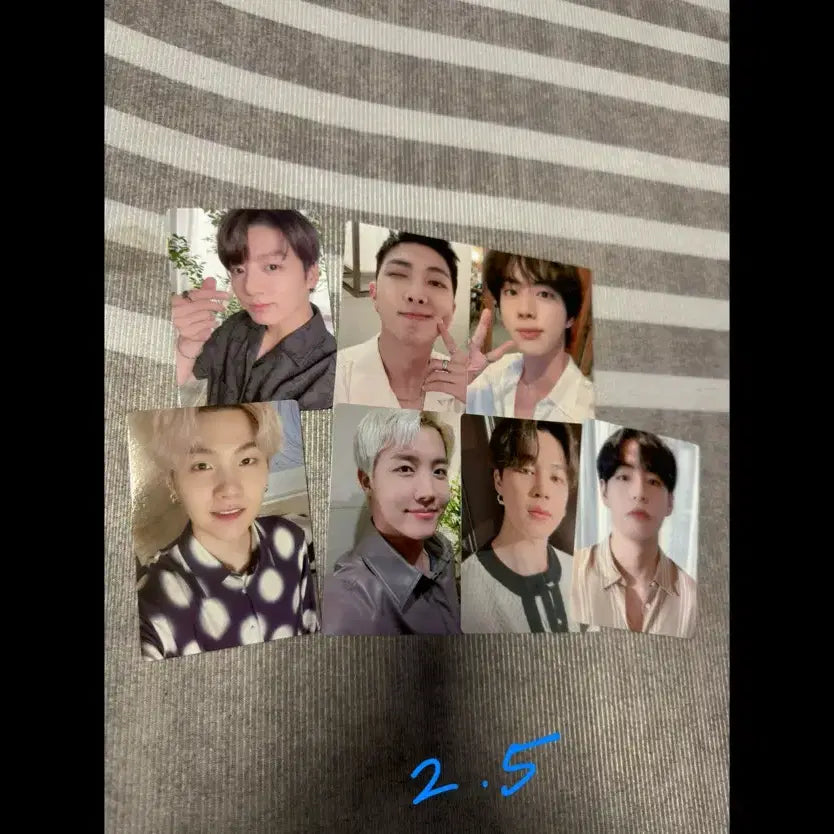 [BUNJANG] 방탄소년단 멤버 포토카드 7장 세트 / 방탄소년단 멤버 포토카드 7장 세트