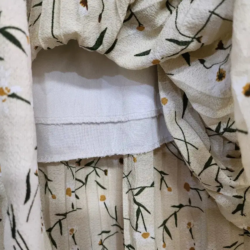 [BUNJANG] Floral Pattern Long Banded Skirt / 536) 여성 플라워패턴 롱 밴딩 스커트
