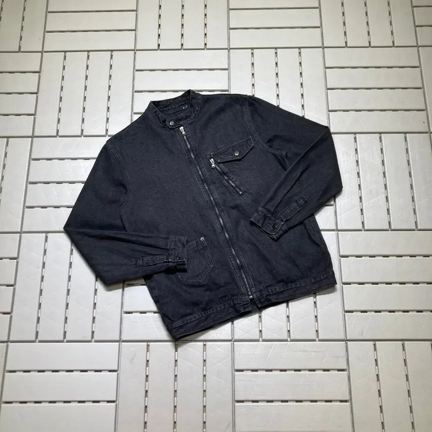 [BUNJANG] Vintage Non-Collar Denim Jacket / [L]빈티지 논카라 데님 자켓 0459