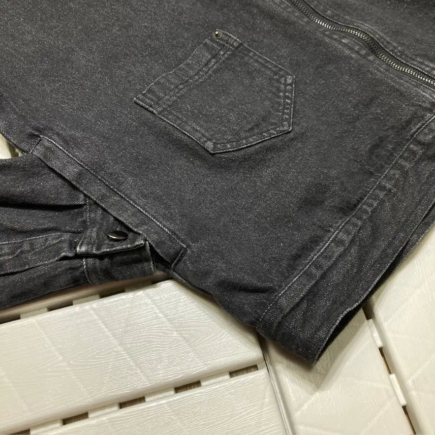 [BUNJANG] Vintage Non-Collar Denim Jacket / [L]빈티지 논카라 데님 자켓 0459