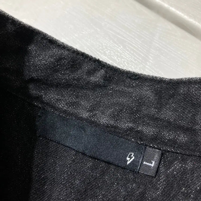 [BUNJANG] Vintage Non-Collar Denim Jacket / [L]빈티지 논카라 데님 자켓 0459