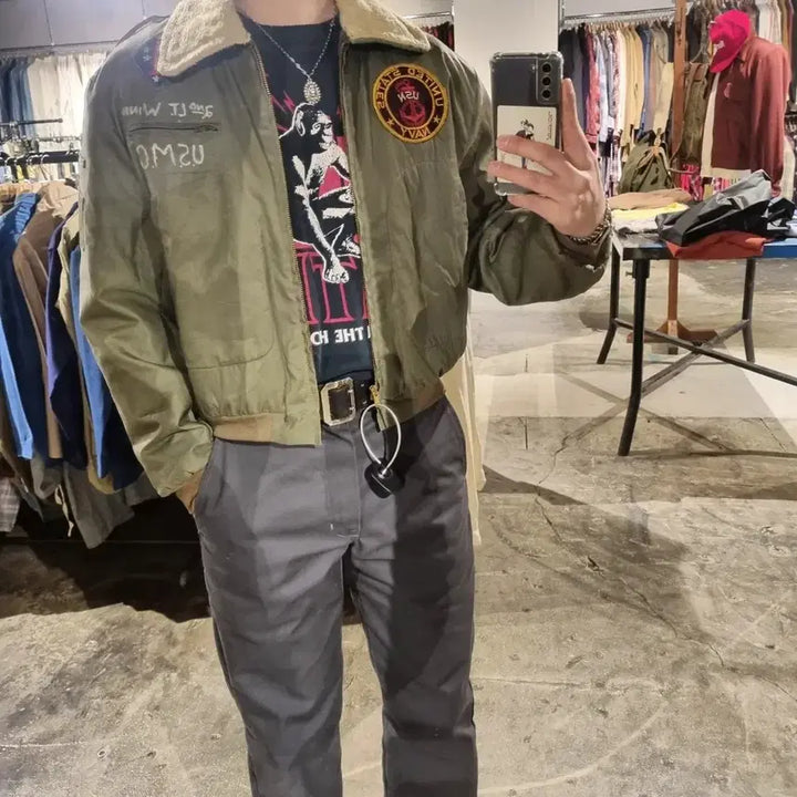 [BUNJANG] 80s Japanese Cotton Work Pants / 80s jpn Cotton 100 Grey Work Pants 33 sz