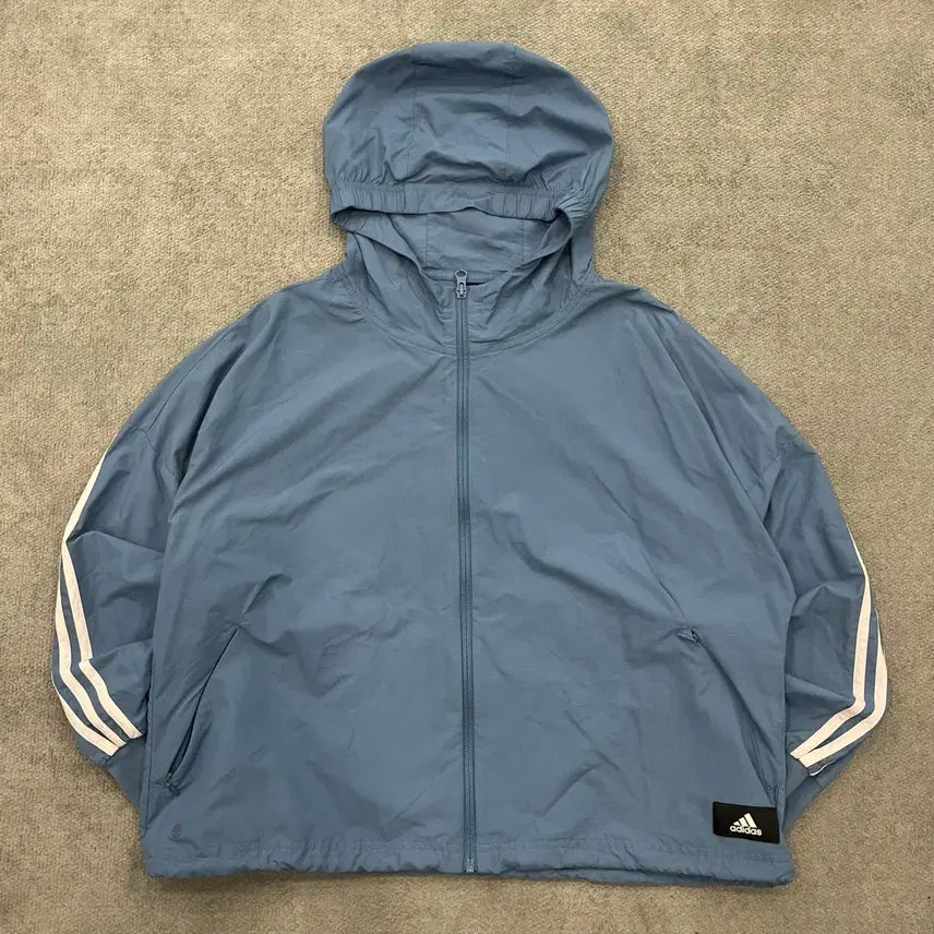 [SOLD OUT] L 아디다스 삼선 후드 우븐 바람막이