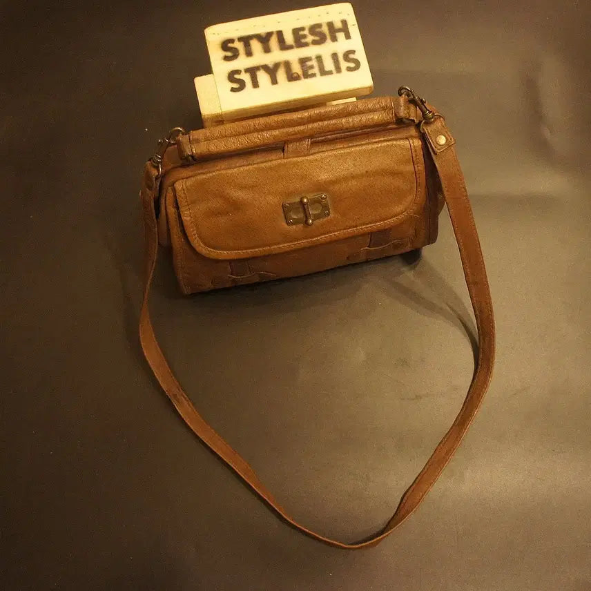 [BUNJANG] Vintage Leather Crossbody Bag / 430 크로스백 크로스가방 레더백 빈티지 가죽가방 레더가방 토트백