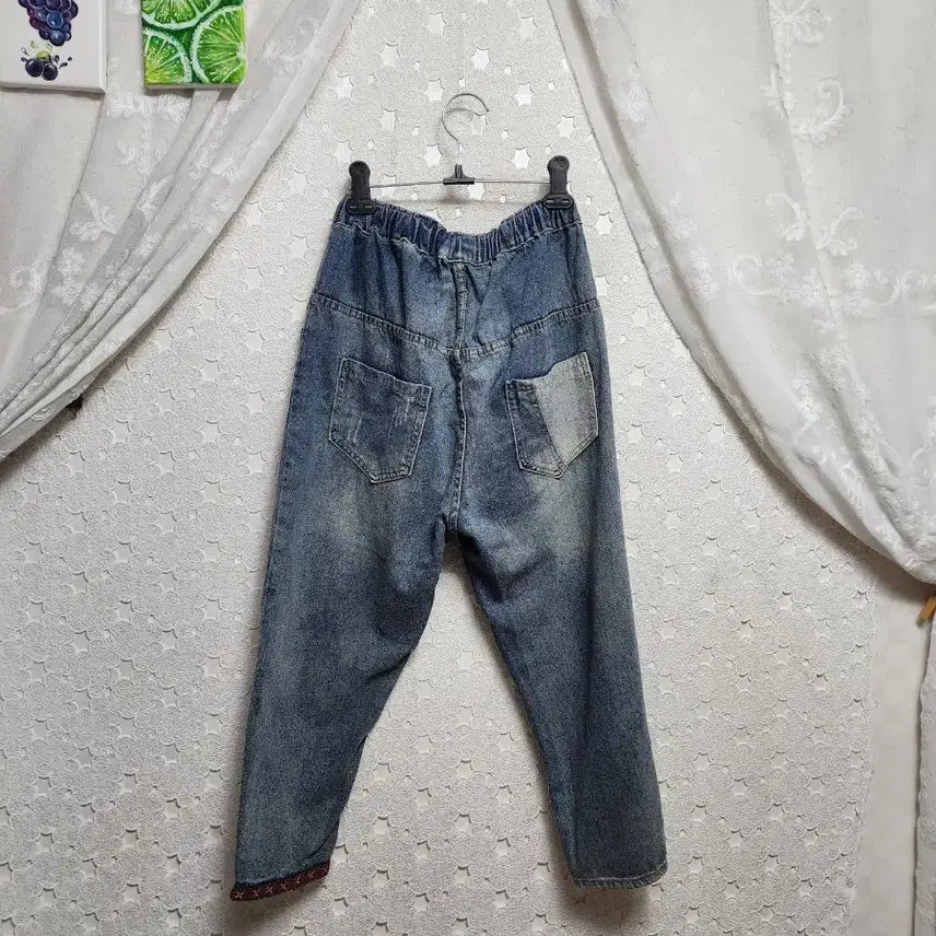 [SOLD OUT] 청 밴딩바지 여성66~77