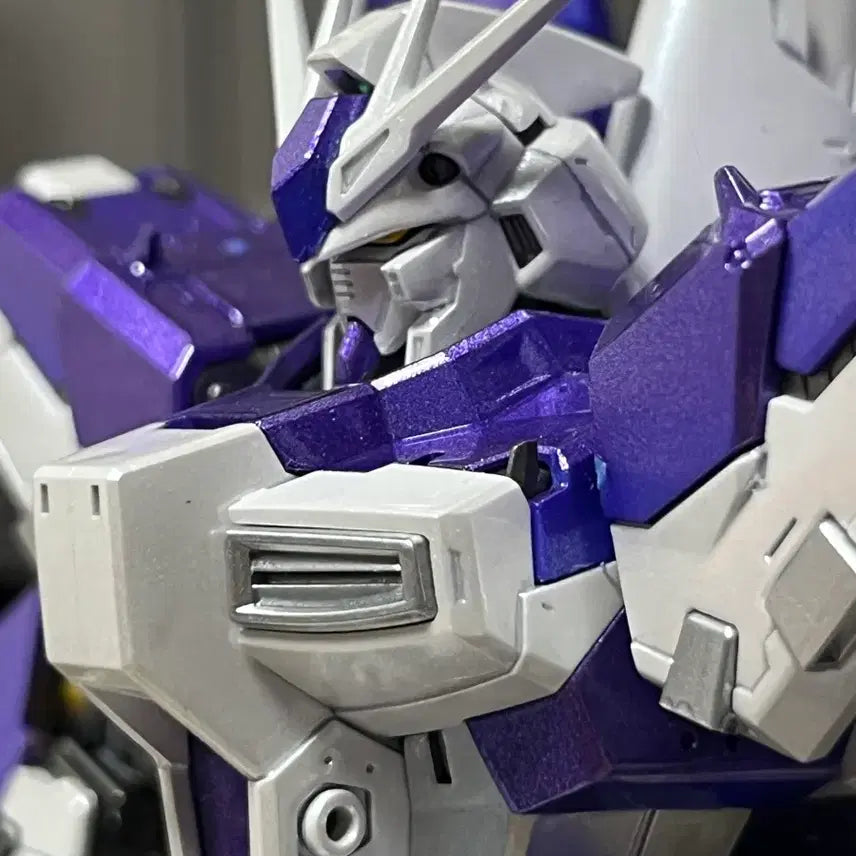 [BUNJANG] RG Hi-Nu Gundam Custom Painted (Purple Coating) Partial Assembly / Rg하이뉴 사제코팅 (보라색코팅) 가조립