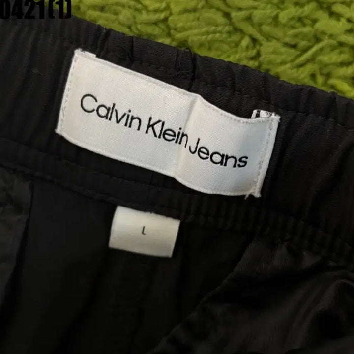 [BUNJANG] Calvin Klein Black Cargo Jogger Pants L / 캘빈클라인 블랙 카고 조거 팬츠 L